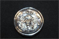 Art Noveau Sterling Pill Box stamped .925