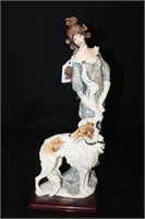 Armani "Lady with Borzoi" Porcelain Figure