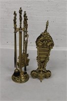 Custom made brass Fireplace Tools & Brass