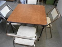 Miss Matched Card Table and 4 Chairs