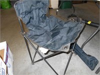 Black Folding Camping Chair with Cover
