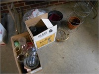 Lot of Glass and Gardening Supplies