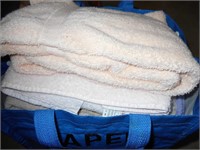 1 Large Blue Bag of Towels
