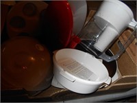 Box of Kitchen and Microwave Cooking Accessories