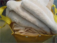 1 Large Yellow Bag of Towels