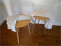 2 Break Down Side Tables with Covers