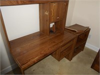 Desk with Hutch and Shelf