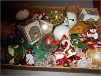 Box of Miscellaneous Christmas Ornaments