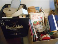 2 Box's of Sewing Supplies and Books