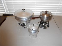 3 Fondu Sets Stainless Steel