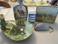 Lot of Misc. Items Including Old Jim Beam Bottle