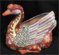 Oriental Porcelain Hand Painted Bird Bowl