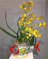 Desimone Italy Decorative Ceramic Fish Planter