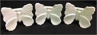 3 Fitz And Floyd Butterfly Napkin Rings