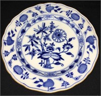 Meissen Blue Onion Porcelain Bowl