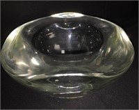 Artist Signed Glass Bowl