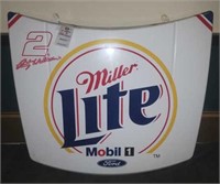 MILLER LITE SMALL SIGN @2 RUSTY WALLACE