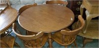 Maple Table & Chairs Marked Tell City