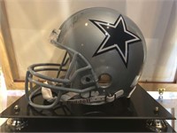 TROY AIKMAN AUTOGRAPHED HELMET IN SHOWCASE