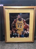 FRAMED MAGIC JOHNSON PHOTO