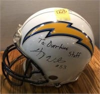 SAN DIEGO CHARGERS SIGNED HELMET