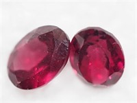 2 Genuine Garnet Gemstones JC