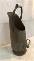 Vintage Copper Ash Bucket V5A