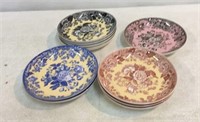 10 English Spode Bowls In 4 Colors V6C