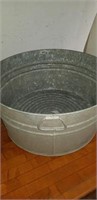 Galvanized Wash Tub - #72 Round - 22" In Diameter