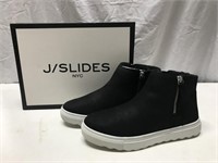 NEW J/Slides Black Nubuck Poppy Shoes 6041