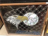 Stain Glass Picture Eagle and Tear Art