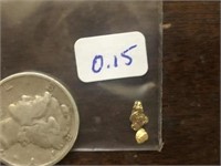 0.15 Grams Natural Alaskan Gold Nuggets