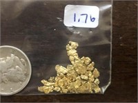 1.76 Grams Natural Alaskan Gold Nuggets