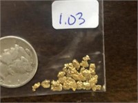 1.03 Grams Natural Alaskan Gold Nuggets