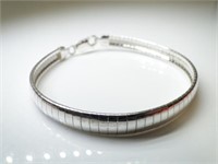 925 Silver Omega Chain Bracelet