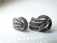 925 Silver & Marcasite Earrings