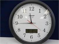 Sharp Accuset Wall Clock w/ Date