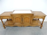 Unique French Style Marble Top Accent Piece