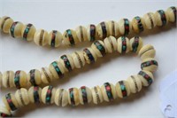 Tibetan cream coloured Mala beaded necklace