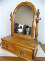 Arch Top Vanity Mirror with Drawers
