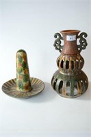 Unusual Tang style sancai glazed two part