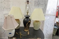 463- LOT OF 4 LAMPS