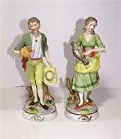 Ceramic Country Couple in Bisque Finish
