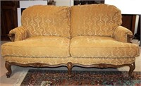 Vintage Overstuffed Sofa Love seat with