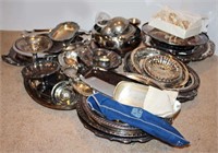 Collection of Silver Plate items including