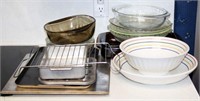 Selection of Baking Items, Pyrex Pie Plates,