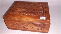 Jewelry box from Hawaii with beaded necklaces