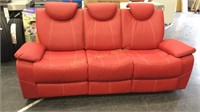 Reclining Sofa 7 ft. Red $636 Retail