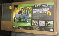 Lifetime Convertible Bench $199 Retail