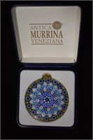 Pair Antica Murrina Veneziana Pendant Murano Glass